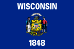 Wisconsin US state flag